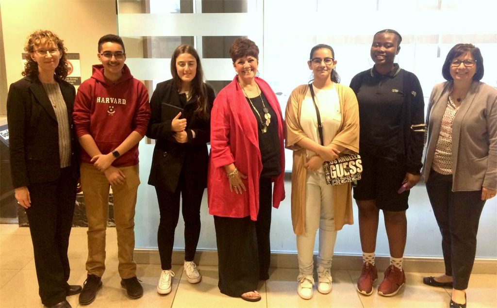 Donna MacKenzie, Kris C., Dragana D., Justice Milanetti, Wajmah S., Ebun Soneye, Patricia Valeri-Tortis